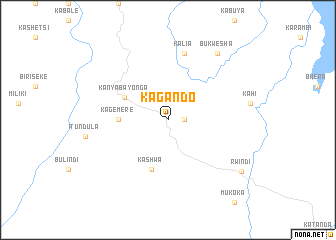 map of Kagando