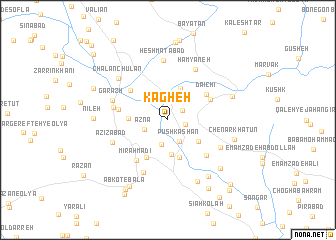 map of Kāgheh