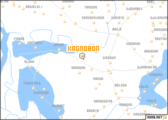 map of Kagnobon