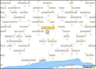 map of Kagoum