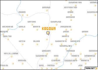 map of Kagoum