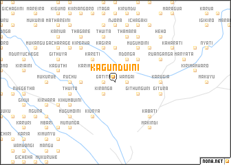 map of Kagunduini