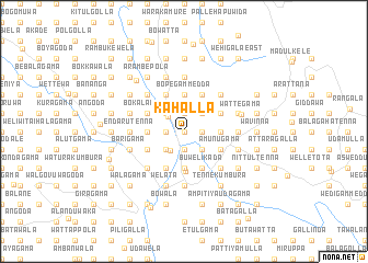 map of Kahalla