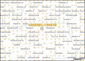 map of Kahambiliyahena