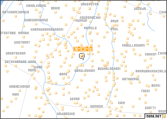 map of Kāhan
