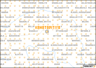 map of Kahatapitiya