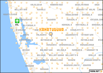 map of Kahatuduwa