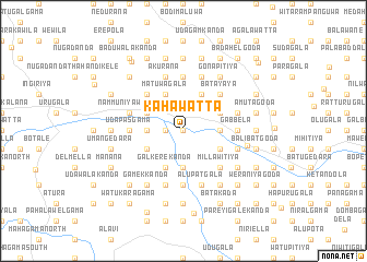 map of Kahawatta