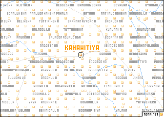 map of Kahawitiya