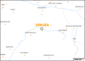 map of Kāhījeh