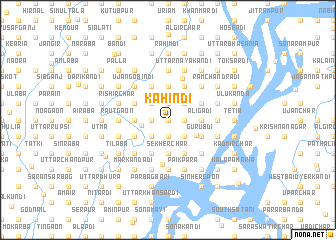 map of Kāhindi