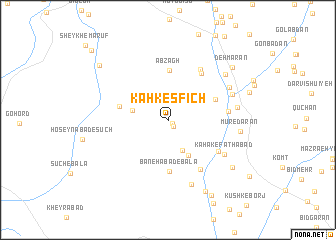 map of Kahk Esfīch