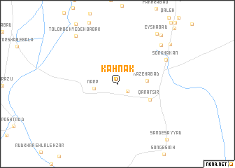 map of Kahnak