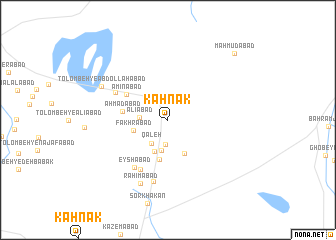 map of Kahnak