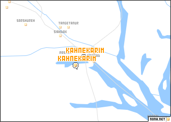 map of Kahn-e Karīm