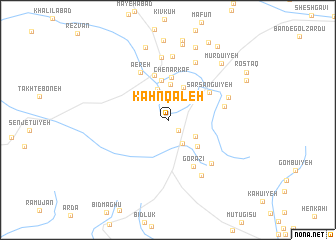 map of Kahn Qal‘eh