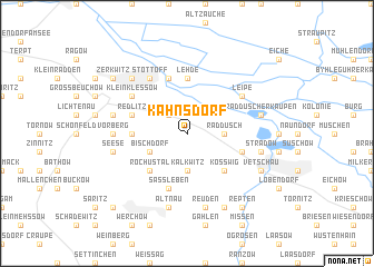 map of Kahnsdorf
