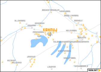 map of Kahnūj