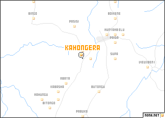 map of Kahongera