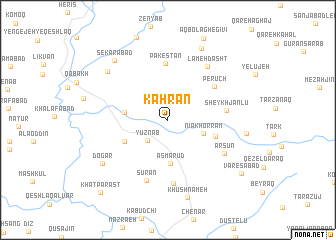 map of Kahrān
