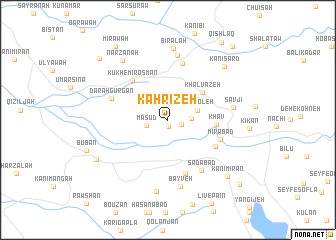 map of Kahrīzeh