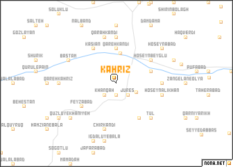 map of Kahrīz