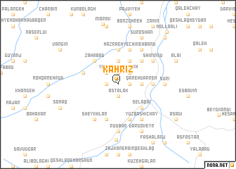 map of Kahrīz