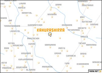 map of Káhurashirra