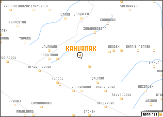 map of Kahvānak