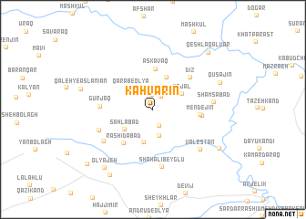 map of Kahvarīn