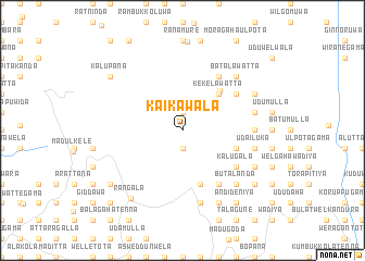 map of Kaikawala