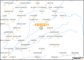 map of Kainggyi