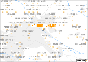 map of Kaisermühlen