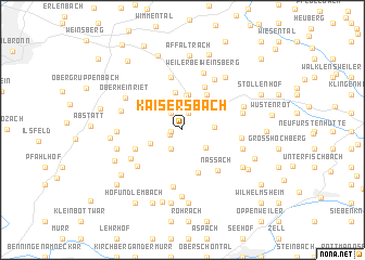 map of Kaisersbach