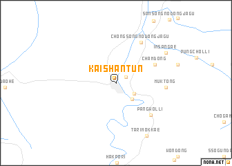 map of Kaishantun