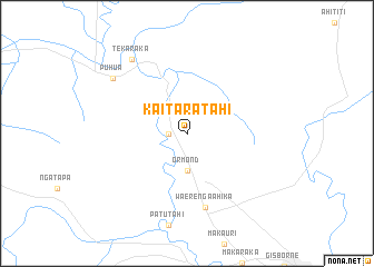 map of Kaitaratahi