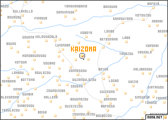 map of Kaizoma