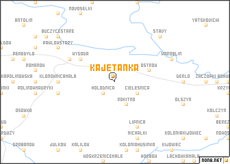 map of Kajetanka