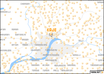 map of Kaje