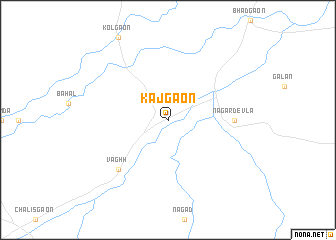 map of Kajgaon