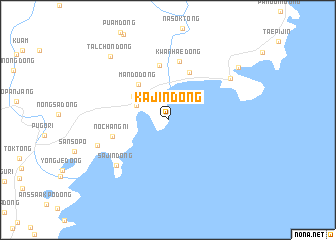 map of Kajin-dong