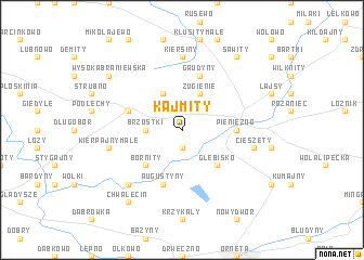 map of Kajmity