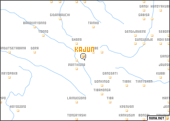map of Kajun