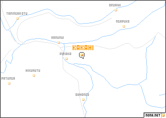 map of Kakahi