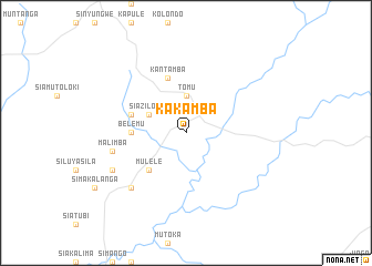 map of Kakamba