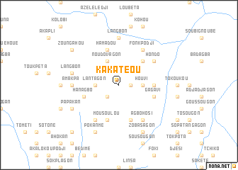 map of Kakatéou