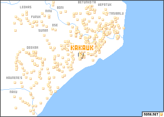 map of Kakauk