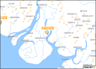 map of Kakira