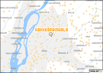 map of Kakke Arāinwāla