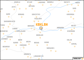 map of Kaklah
